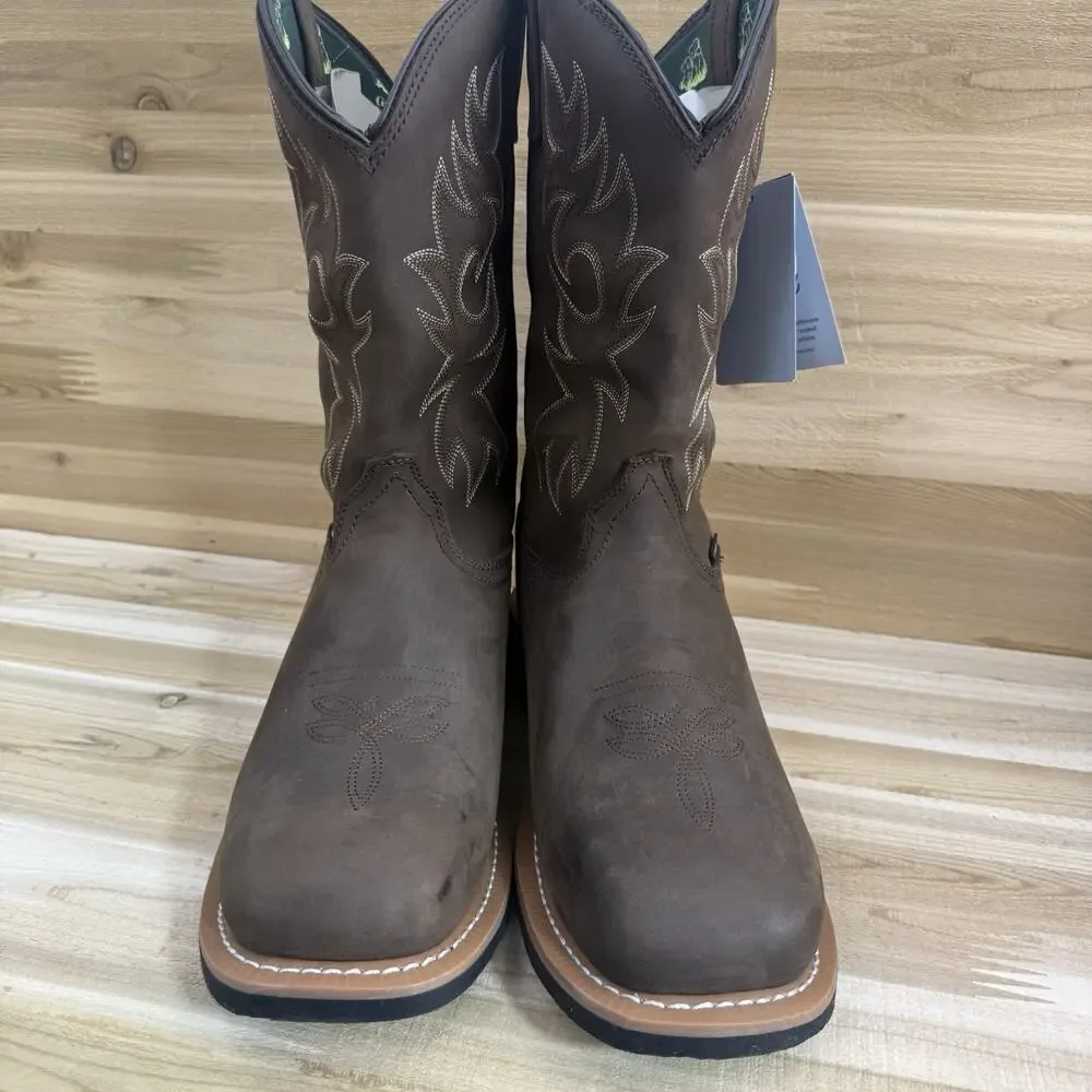 Golden Retriever Western G11242N Work Boots Square Toe Pull on Men’s Size 11